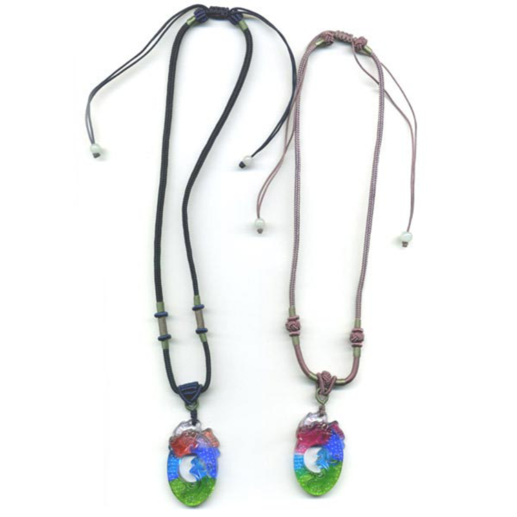 鹿港窯水晶琉璃｜飛龍飛鳳項鍊 龍鳳呈祥旺運開泰福氣臨門