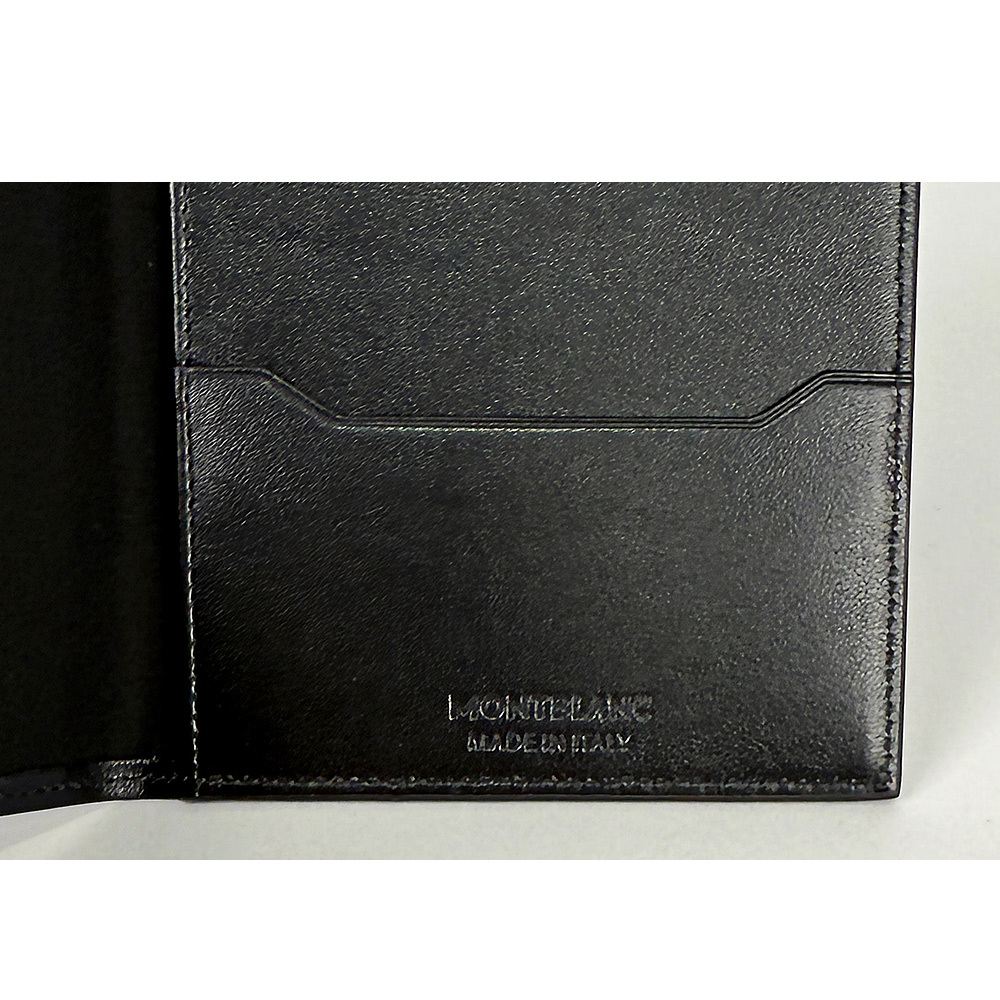【MONT BLANC】Meisterstuck 大班系列光滑牛皮護照夾(黑色)198333