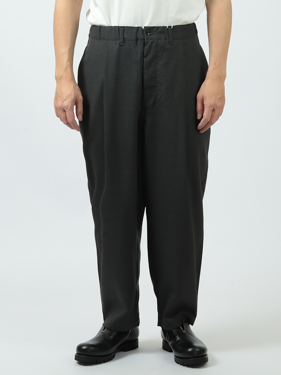 Still By Hand Summer Wool Wide Pants Charcoal PT06251