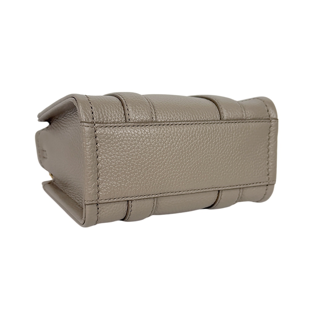 【MARC JACOBS】THE LEATHER TOTE 粒面皮革迷你托特包(水泥灰)H053L01RE22 055