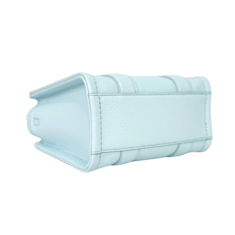 【MARC JACOBS】THE LEATHER TOTE 粒面皮革迷你托特包(雲藍色)H053L01RE22 465