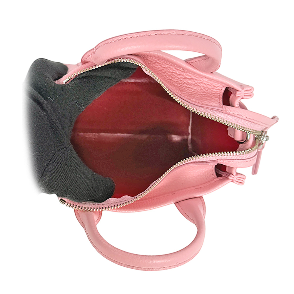 【MARC JACOBS】THE LEATHER TOTE 粒面皮革迷你托特包(蝴蝶結粉)H053L01RE22 669