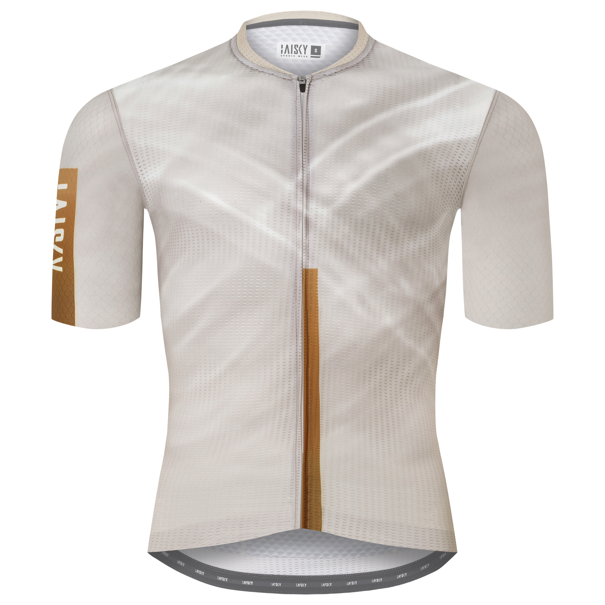 男款空力短車衣 飄渺 褐