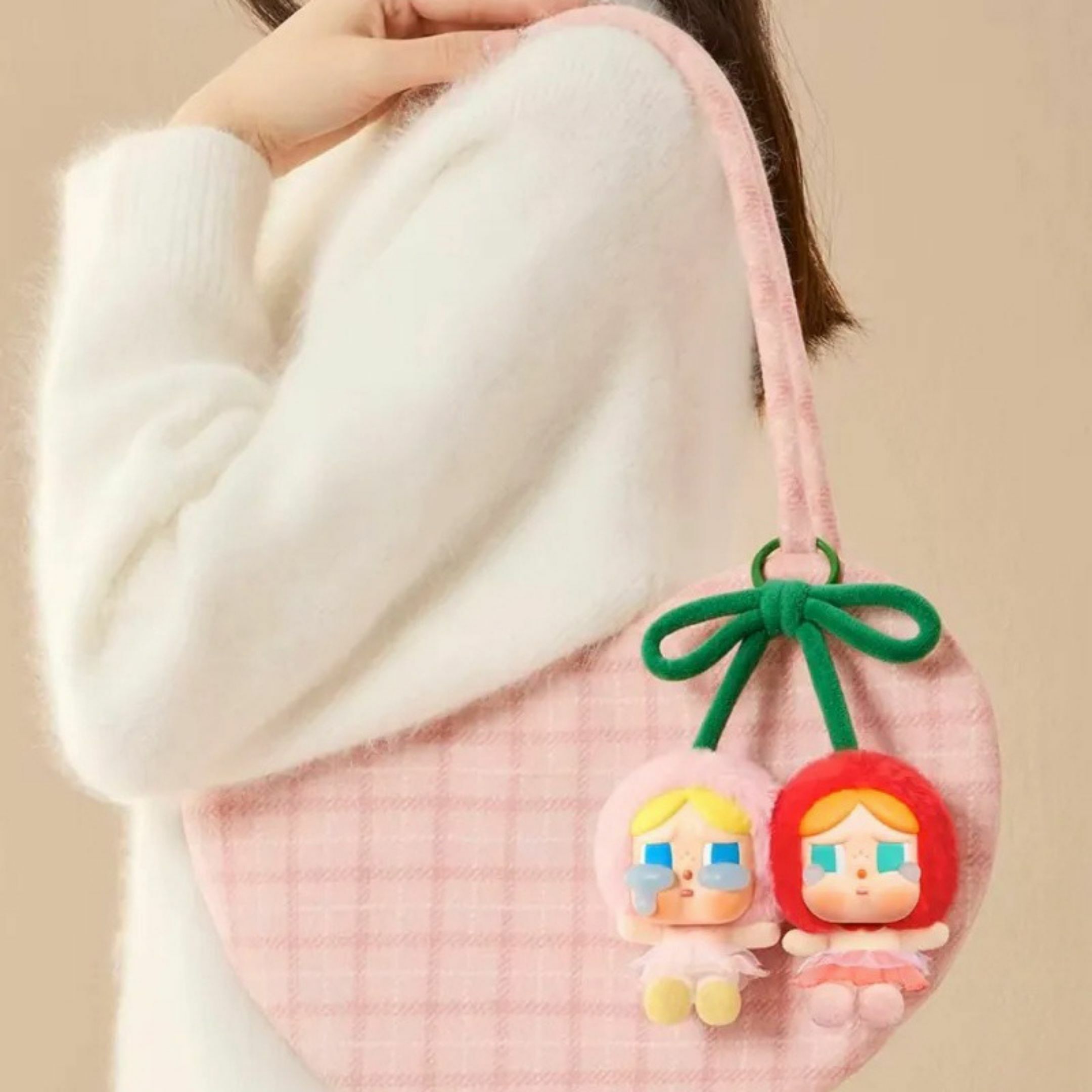 NICEDAY 代購 配件 泡泡瑪特 哭娃 Crybaby 甜在一起 櫻桃 漂浮手辦 吊卡 掛件 吊飾 蝴蝶結