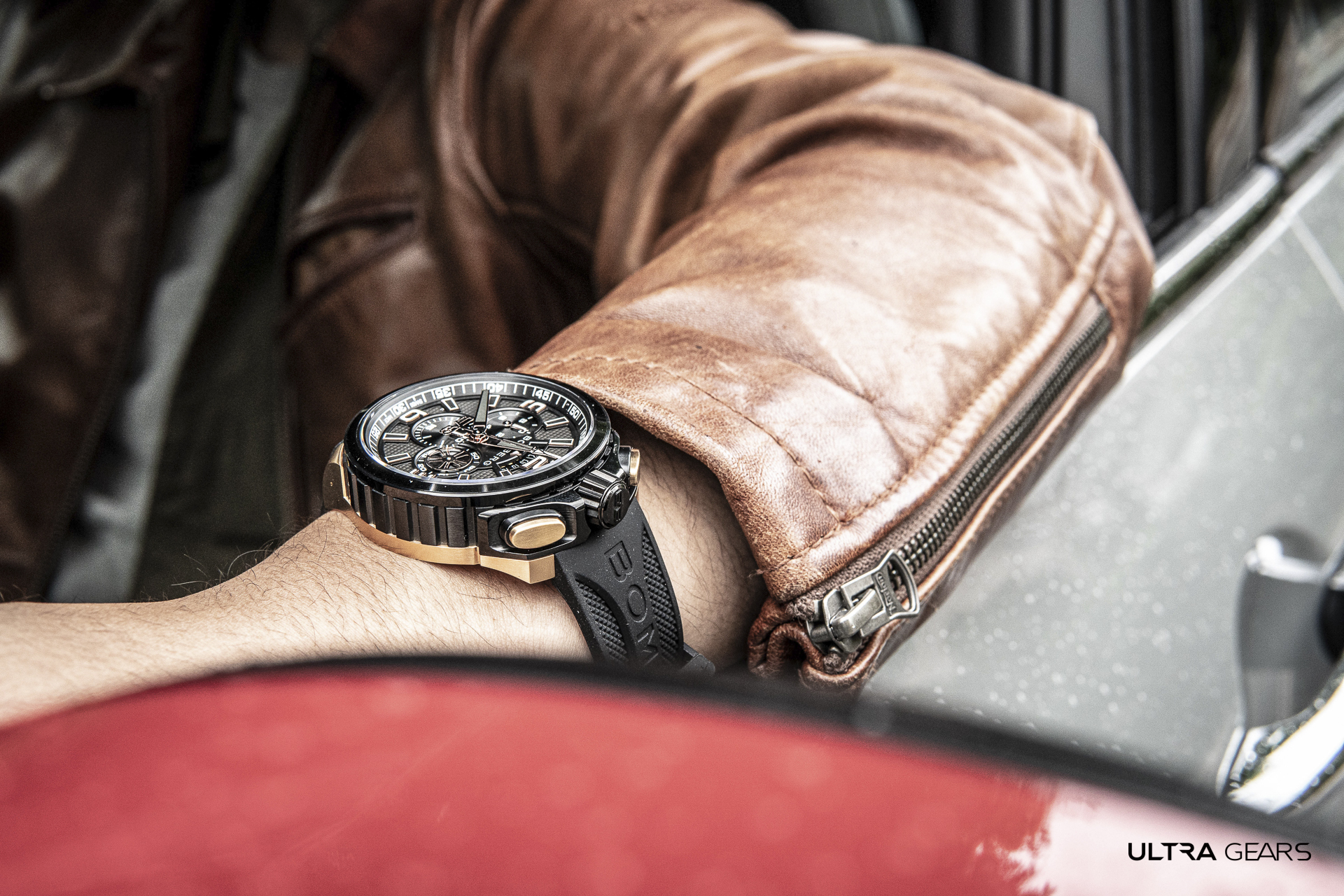 BOLT-68 Heritage 系列 復刻黑金計時碼錶