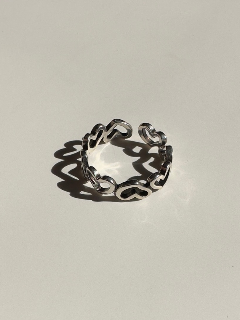 S925 wire heart ring