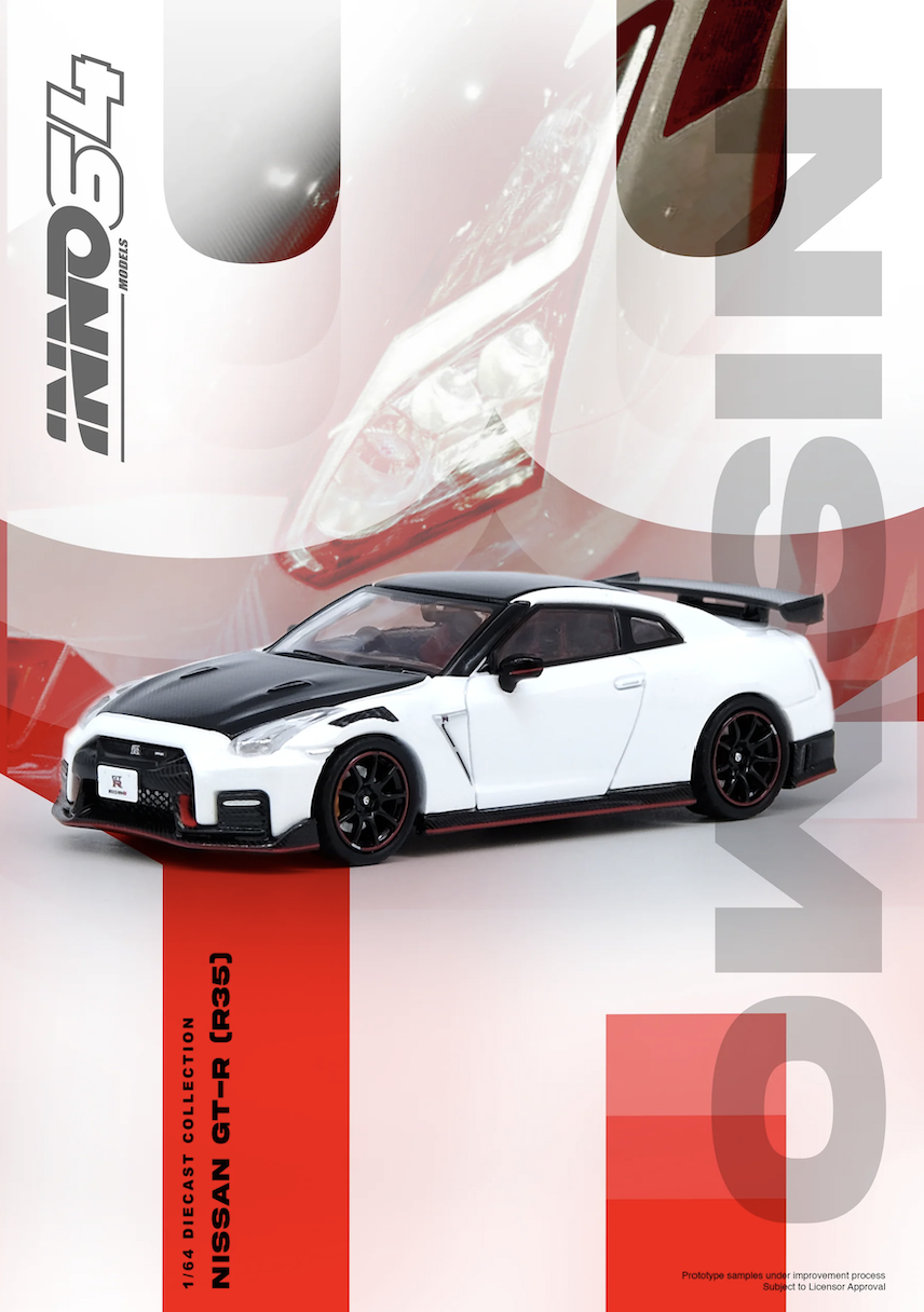【預訂】INNO64 Nissan GT-R (R35) NISMO White
