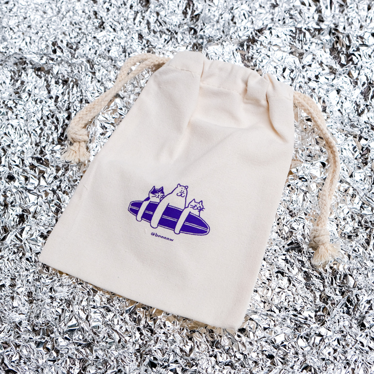 SP｜黑白小姐 Miss B&W｜束口袋｜米白