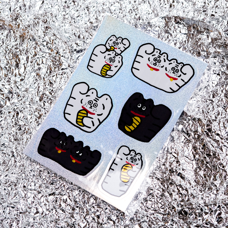 ericoco 小虎day｜閃閃招財小虎貼