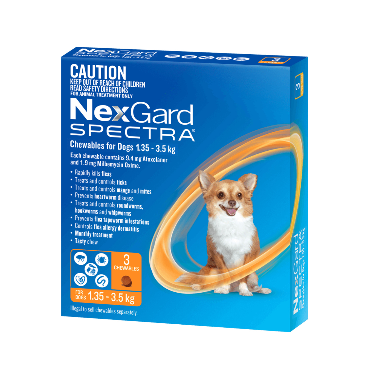 澳洲 NexGard SPECTRA 驅蟲咀嚼片｜澳洲版6粒裝