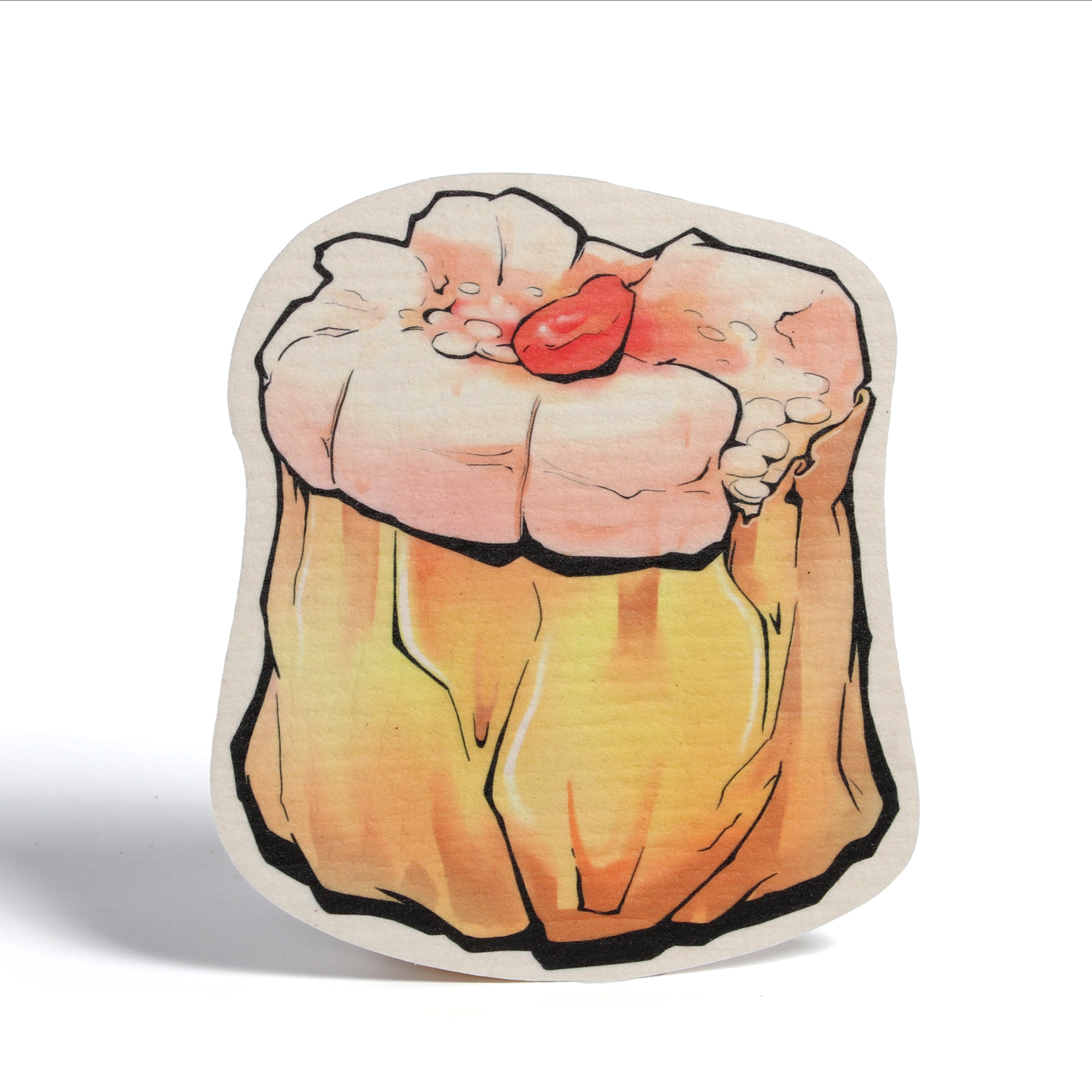 LEAFFY daichafan shrimp shumai eco friendly cellulose sponge cloth