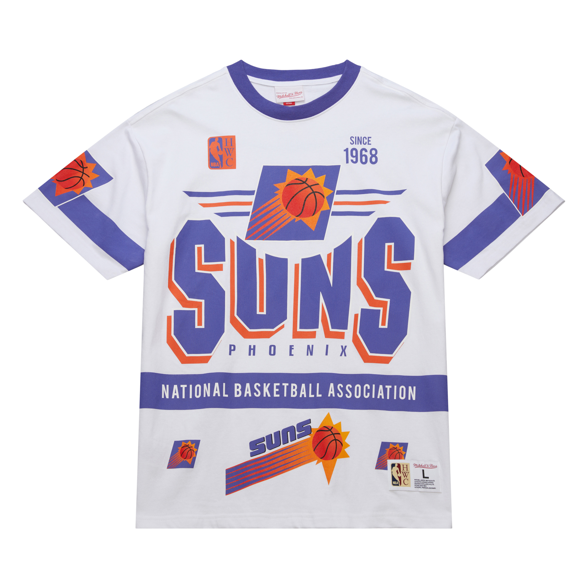Mitchell & Ness TEAM ORIGINS PREMIUM SS TEE PHOENIX 白 短袖 MN25ATS12PS [台灣現貨]