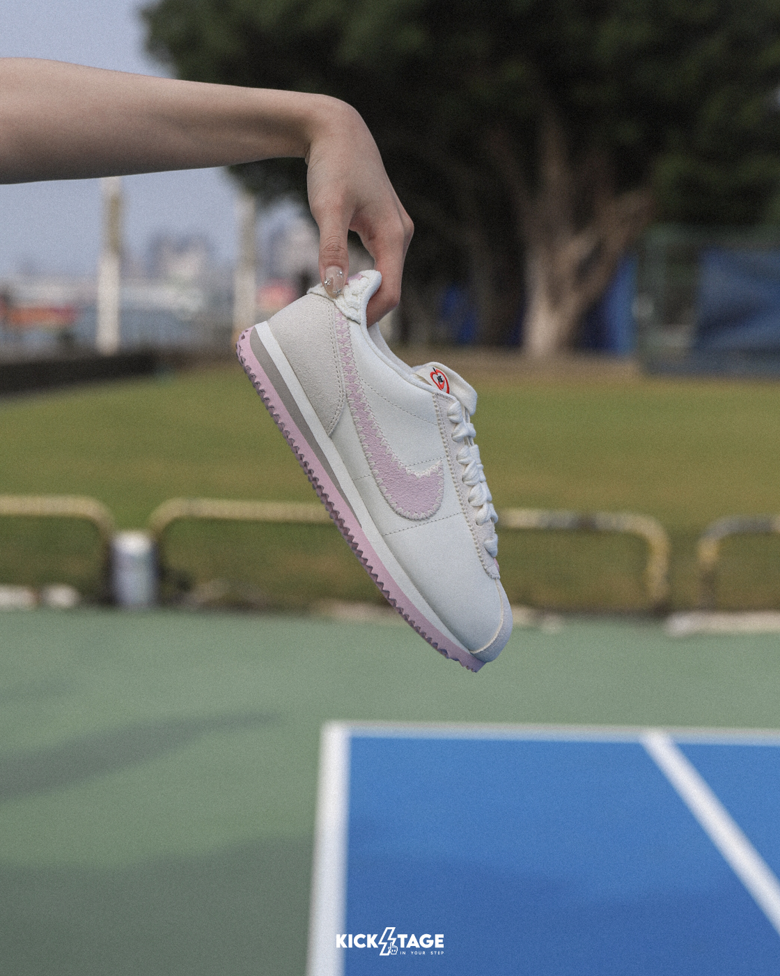 女鞋 NIKE CORTEZ 'Valentine's Day' 情人節限定 白粉 復古 麂皮 阿甘鞋 運動 休閒鞋【HV6012-161】25VD