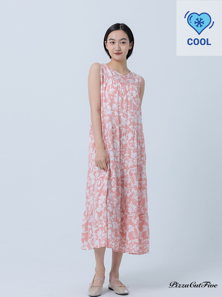 [兩件1580｜涼感洋裝]花朵蛋糕連身洋裝 PizzaCutFive PCF252486006