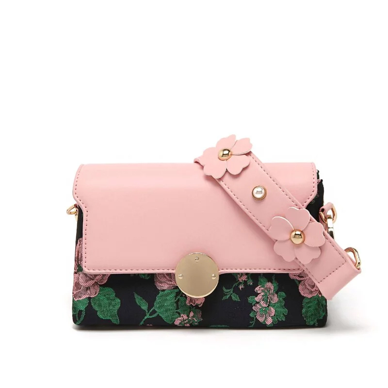 Fancy Romance Stereoscopic Flower Decoration Shoulder Bag