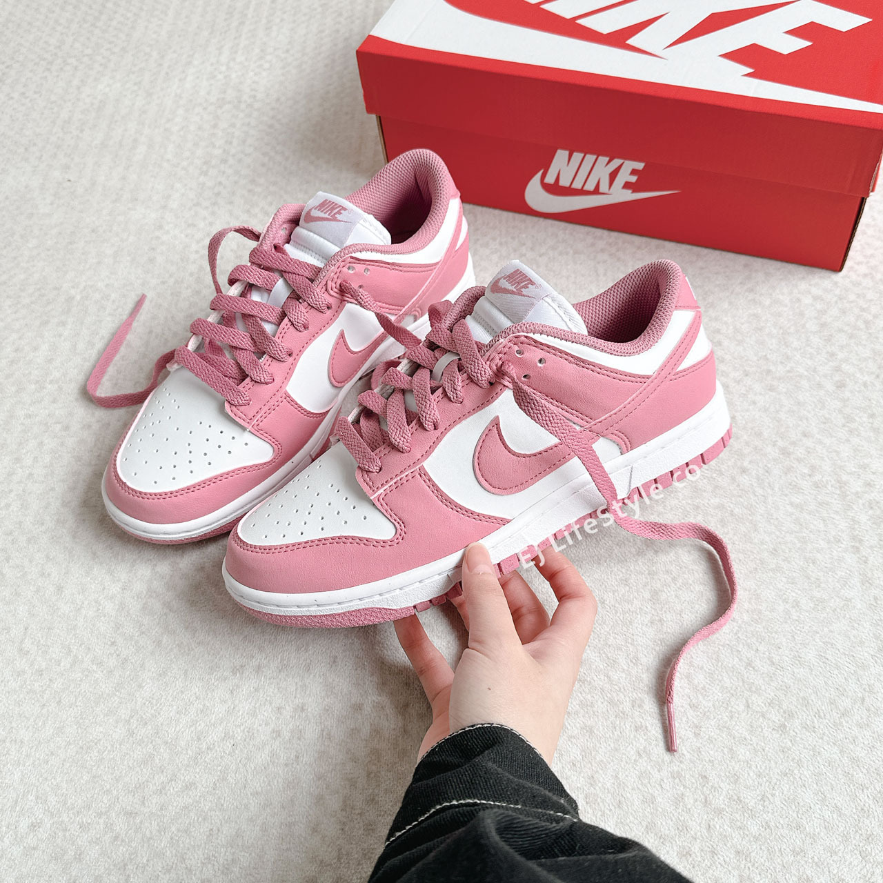 NIKE DUNK LOW NEXT NATURE 草莓牛奶 櫻花粉 粉色 環保材質 女鞋 DD1873-112 / 現+調