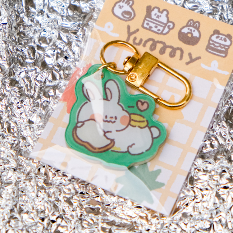 狗狗的小跳步，繪蹦砰！｜吃貨好朋友｜壓克力吊飾｜B款