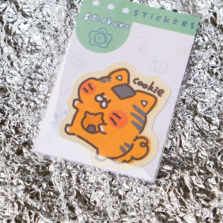 狗狗的小跳步，繪蹦砰！｜單張防水貼紙｜D款