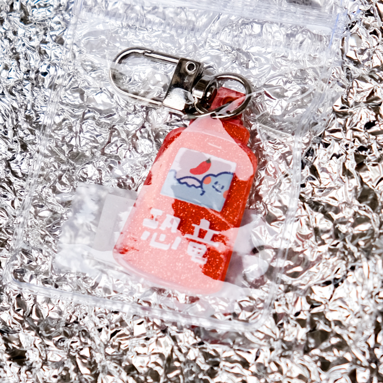 狗狗的小跳步，繪蹦砰！｜醬料吊飾｜藍雷龍