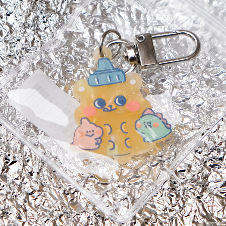 狗狗的小跳步，繪蹦砰！｜醬料吊飾｜黃熊熊