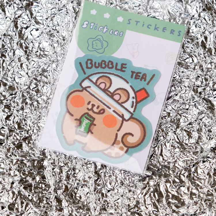 狗狗的小跳步，繪蹦砰！｜單張防水貼紙｜J款