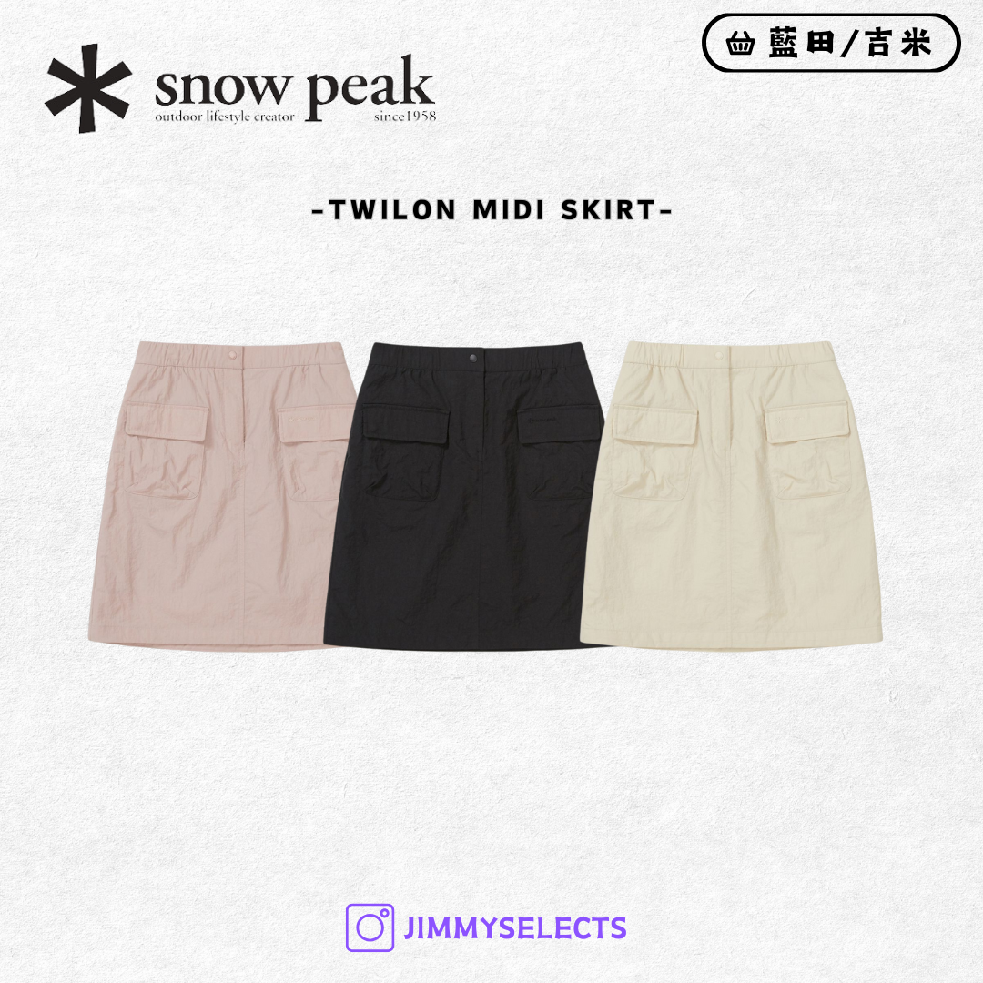 【代購】Snow Peak 雪諾必克 女 Twilon Midi Skirt 口袋 裙子 S25SWTSK21