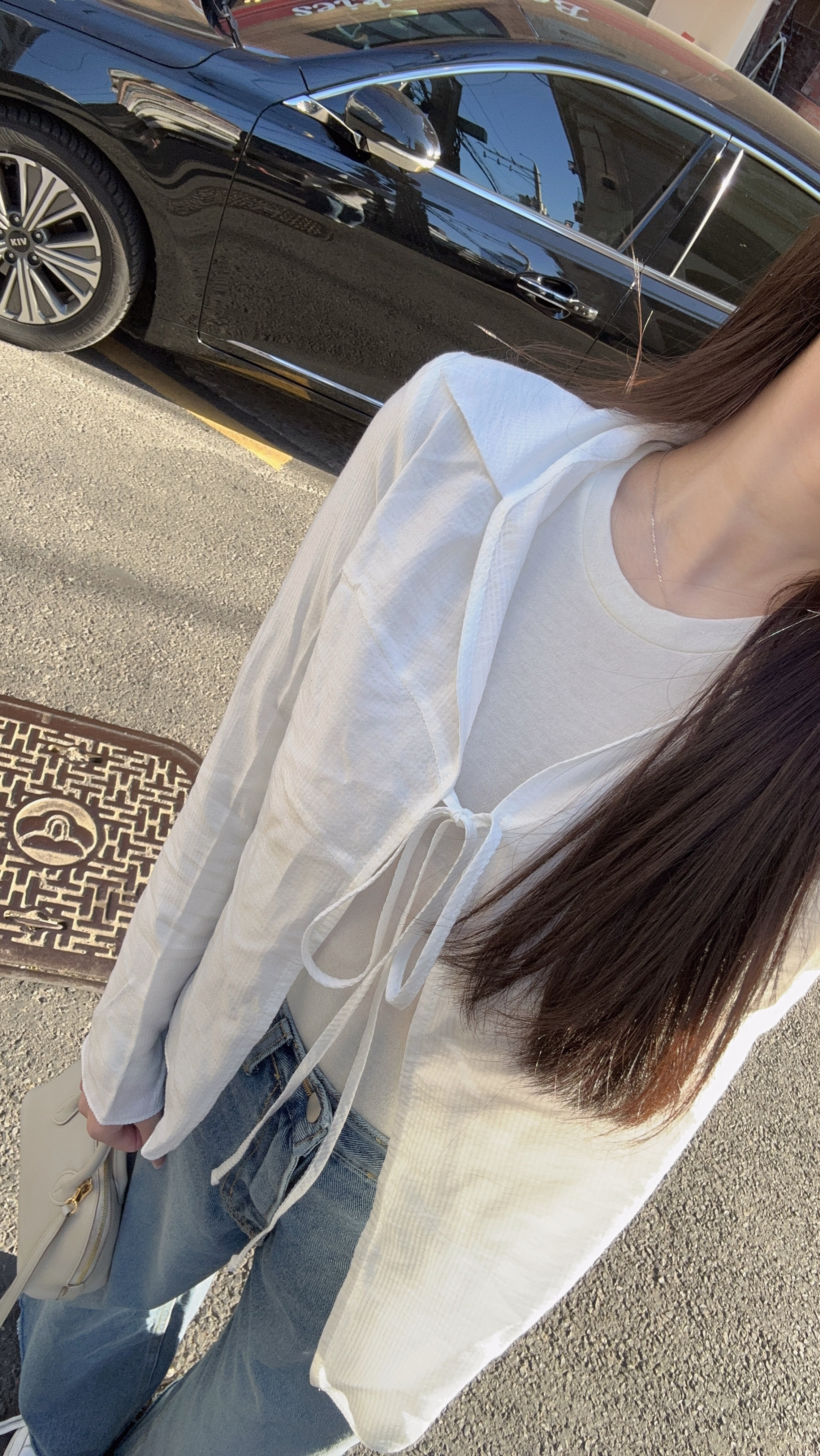 🇰🇷前胸綁帶襯衫