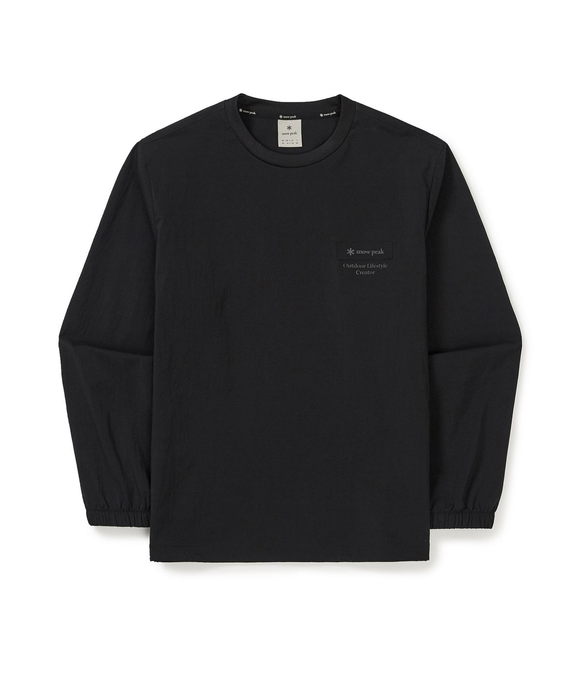 【代購】Snow Peak 雪諾必克 Root Woven Patch 梭織 貼徽 長袖 大學T S25MMRHT60