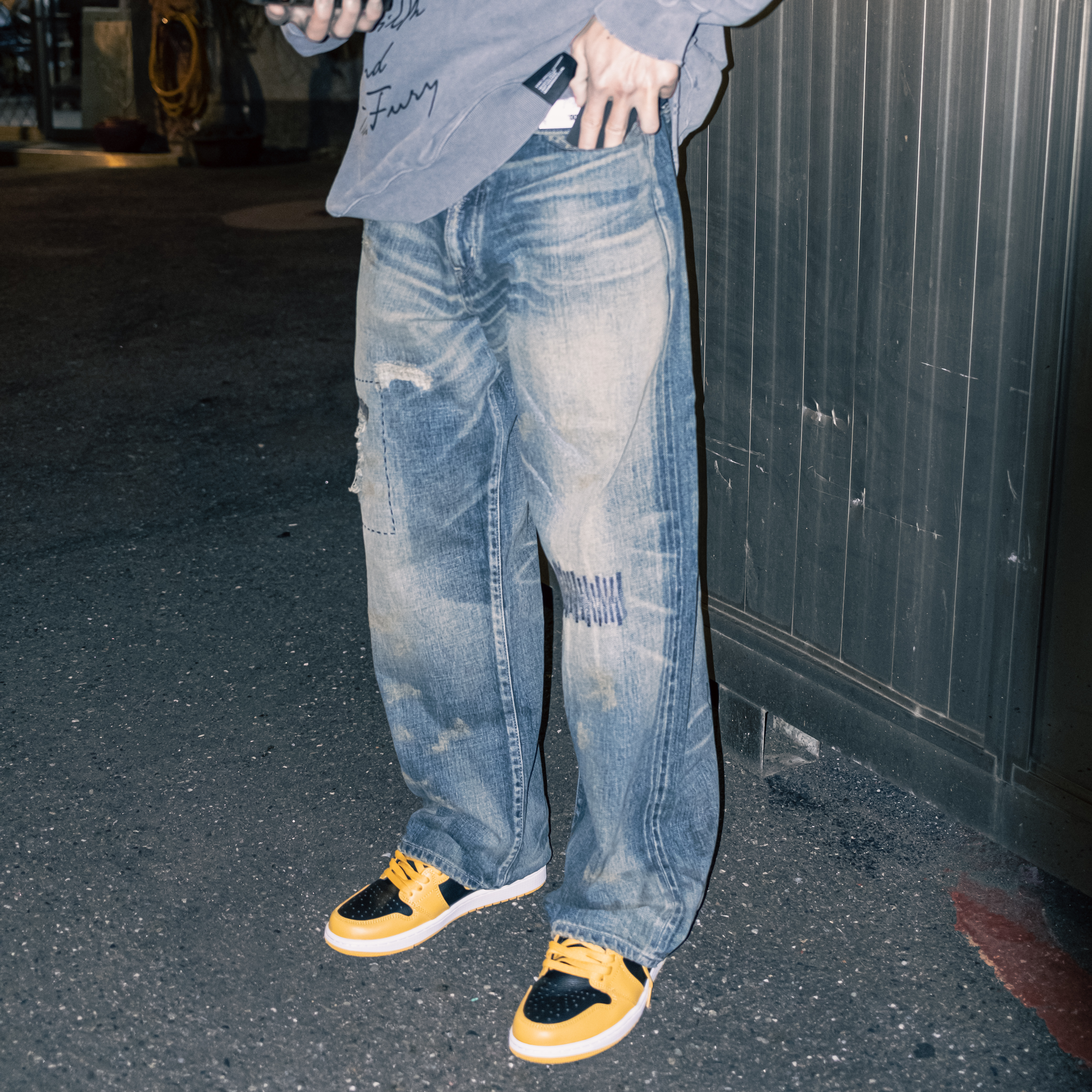 NEIGHBORHOOD SAVAGE DENIM DP WIDE PANTS BLACK | AREA 02 — Asia