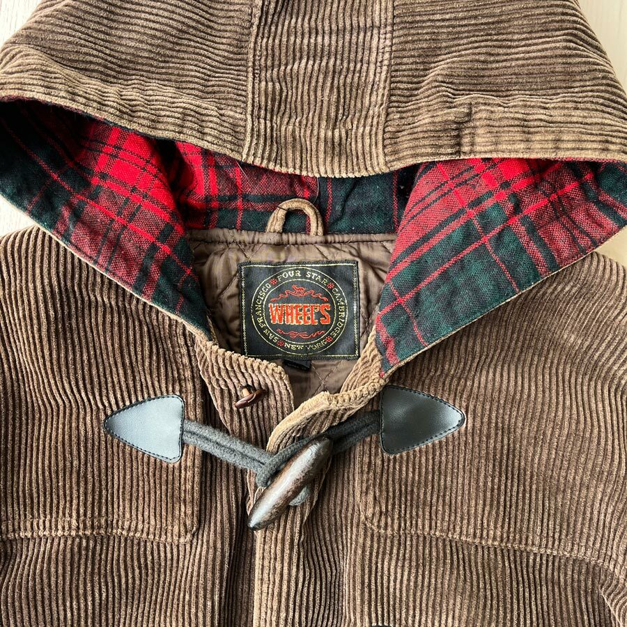 Wheel's深啡色燈芯絨漁夫褸