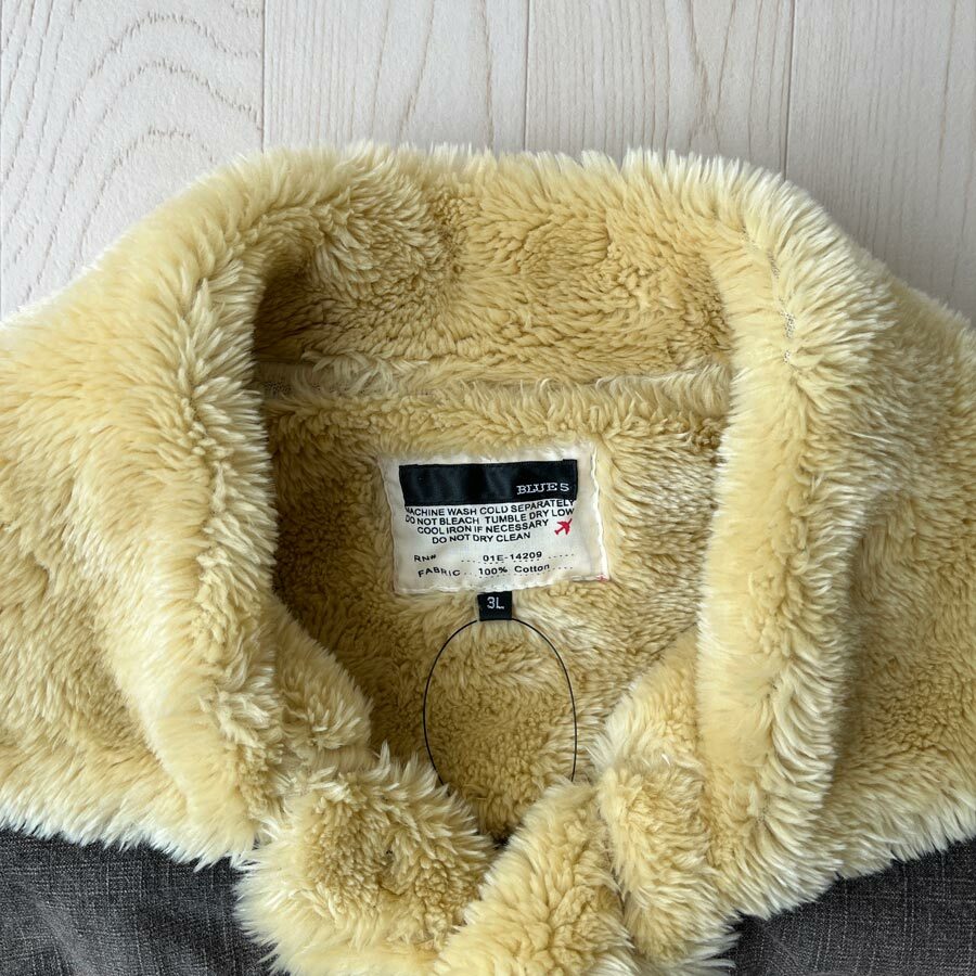 Blues黑啡色毛毛領夾綿外套