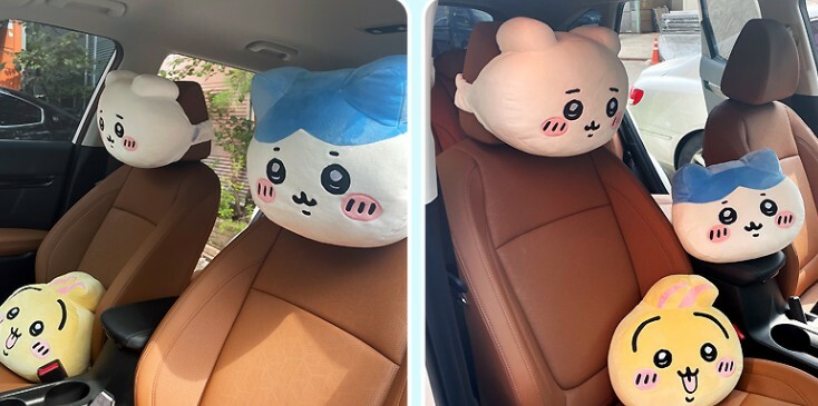【OWN】Chiikawa 吉伊卡哇 抱枕 靠枕 汽車頸枕 頸枕 車子 烏薩奇 小八 吉伊