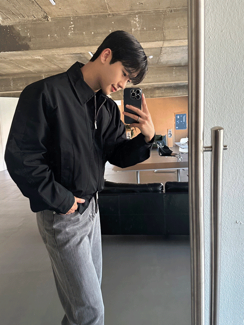 簡約短版夾克外套