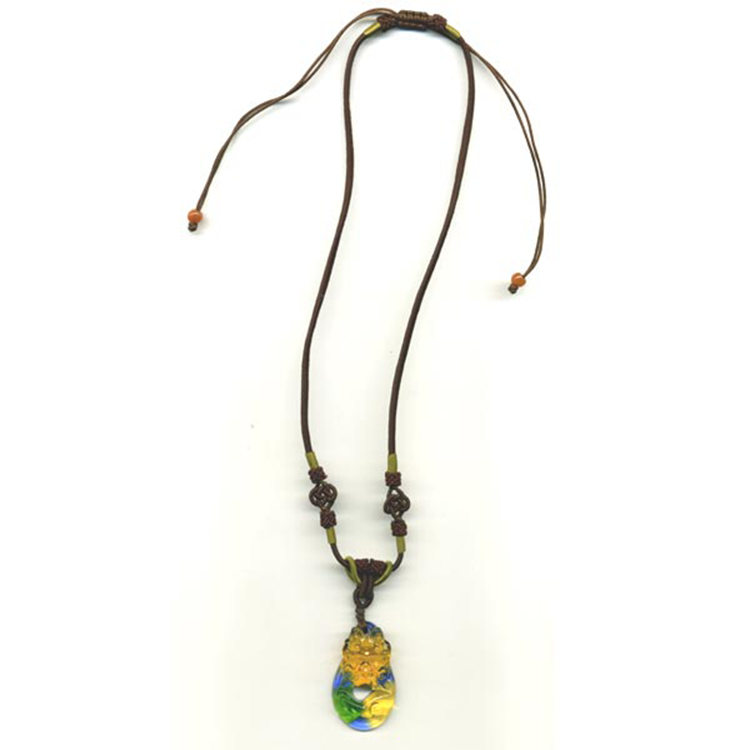 鹿港窯水晶琉璃｜唯我獨尊項鍊 王者風範開運招財尊貴