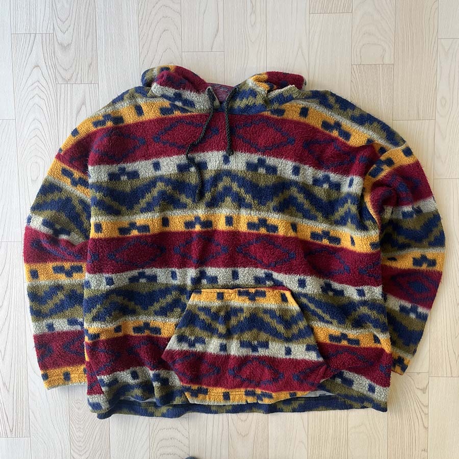 美國製酒紅色連帽衛衣