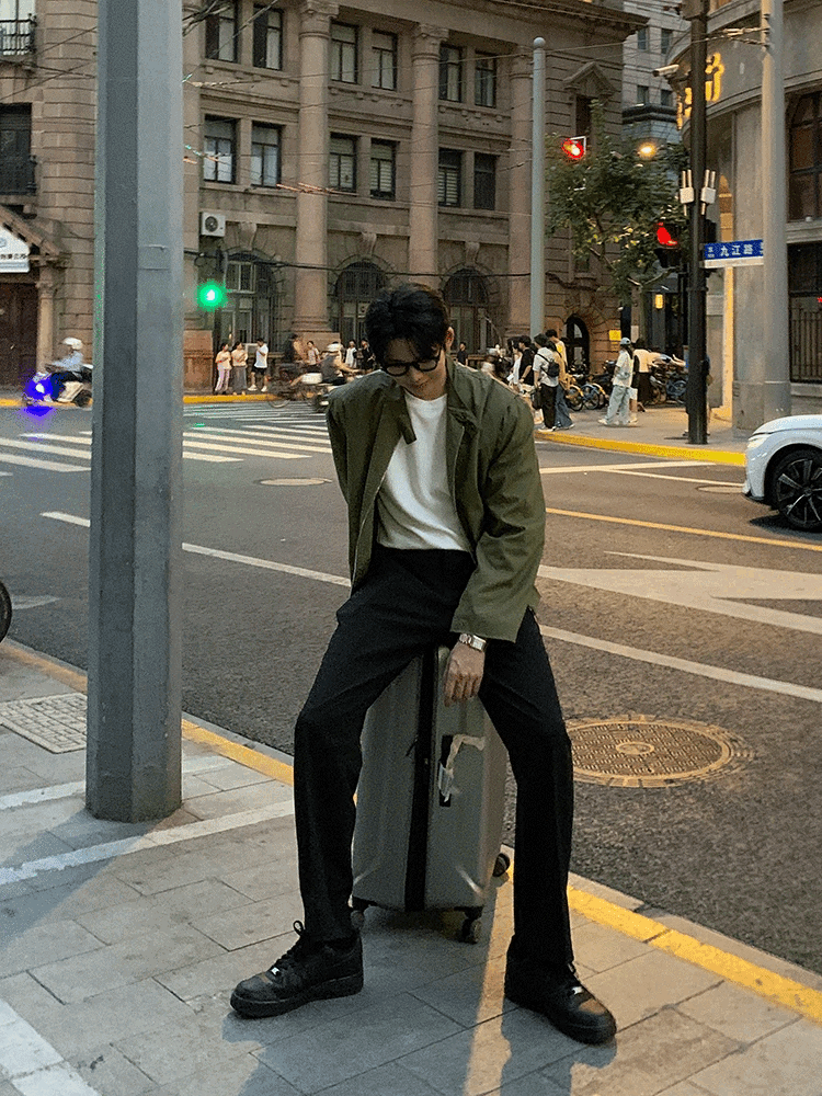 絎縫短版夾克外套