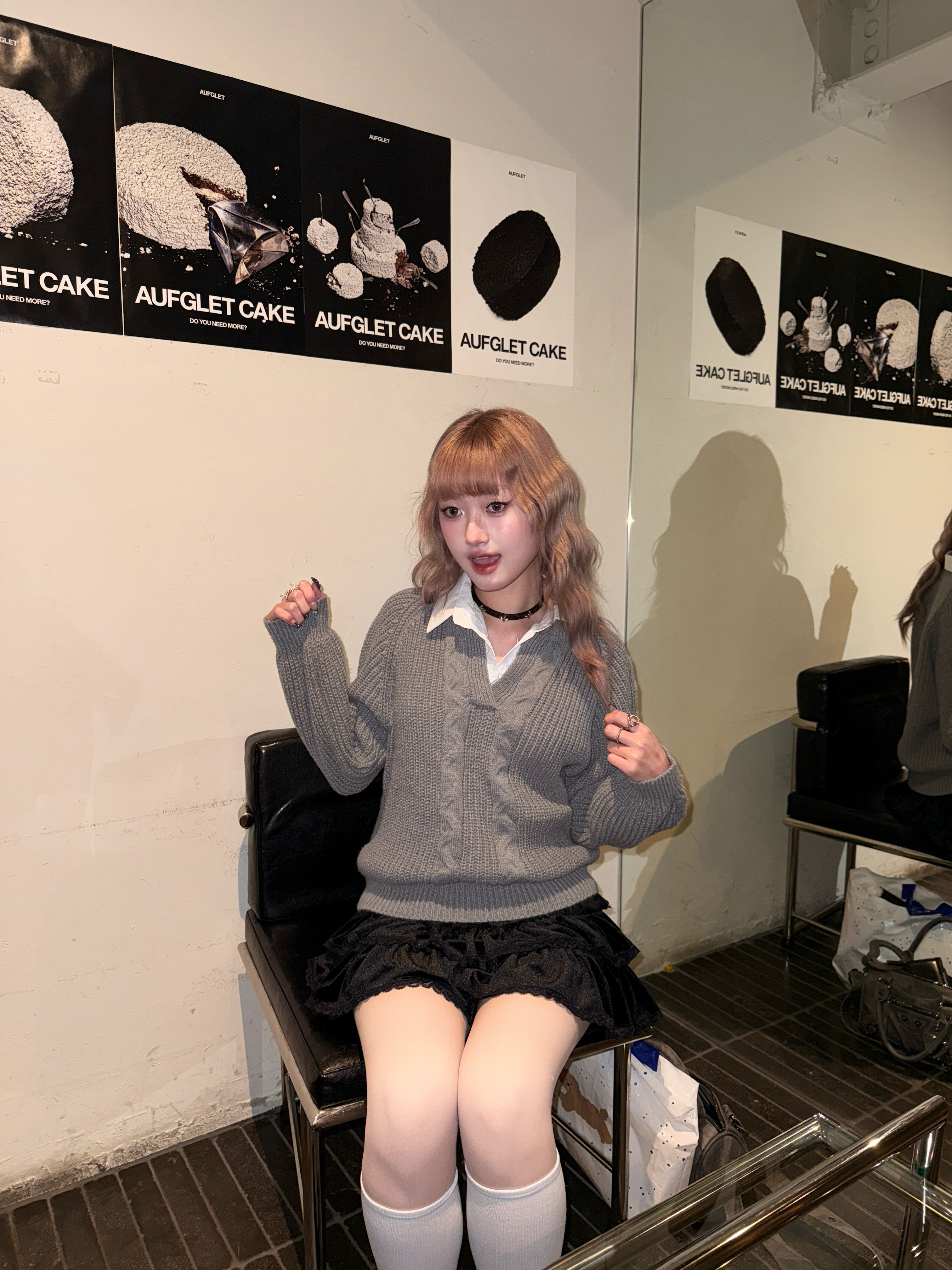 韓女的早春🌼慵懶系假兩件毛衣2colors