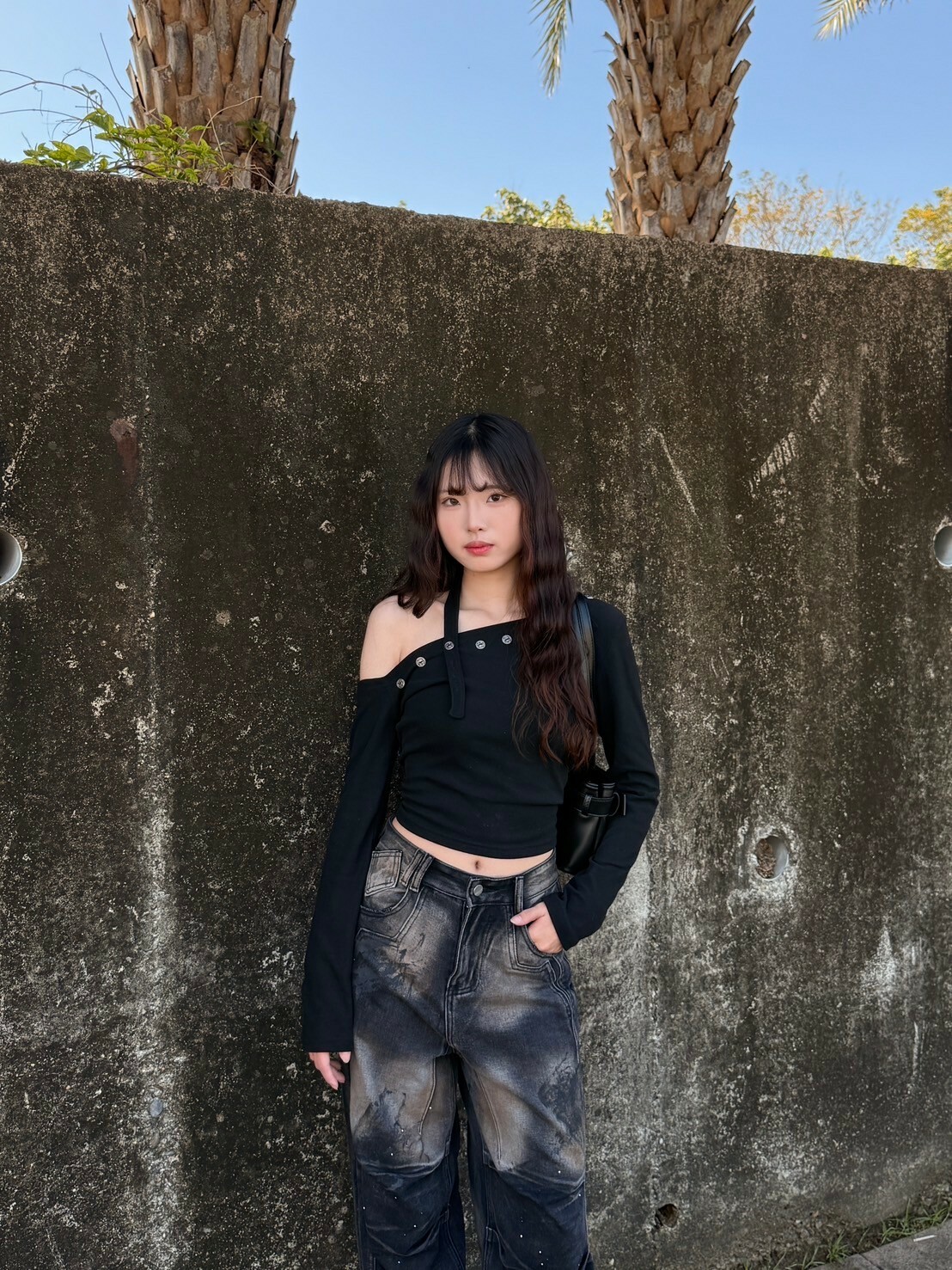 早春辣妹❤️‍🔥不規則斜肩上衣2colors