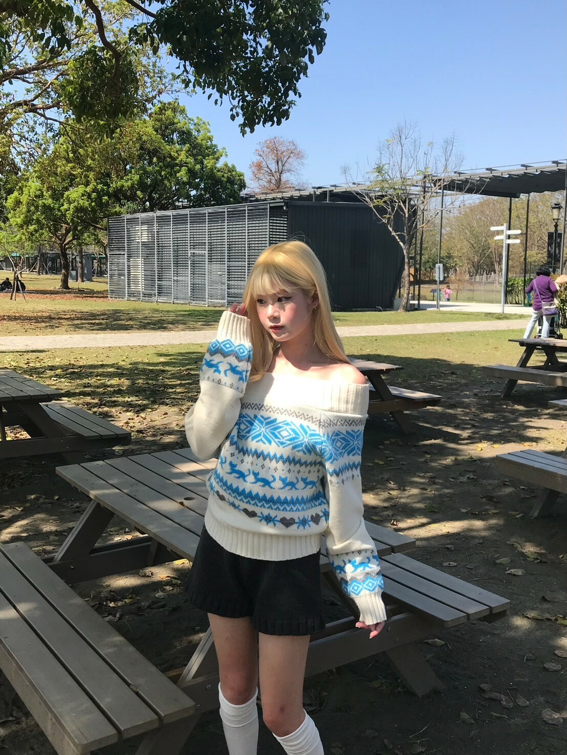 韓女傭懶感🍯針織短褲2colors