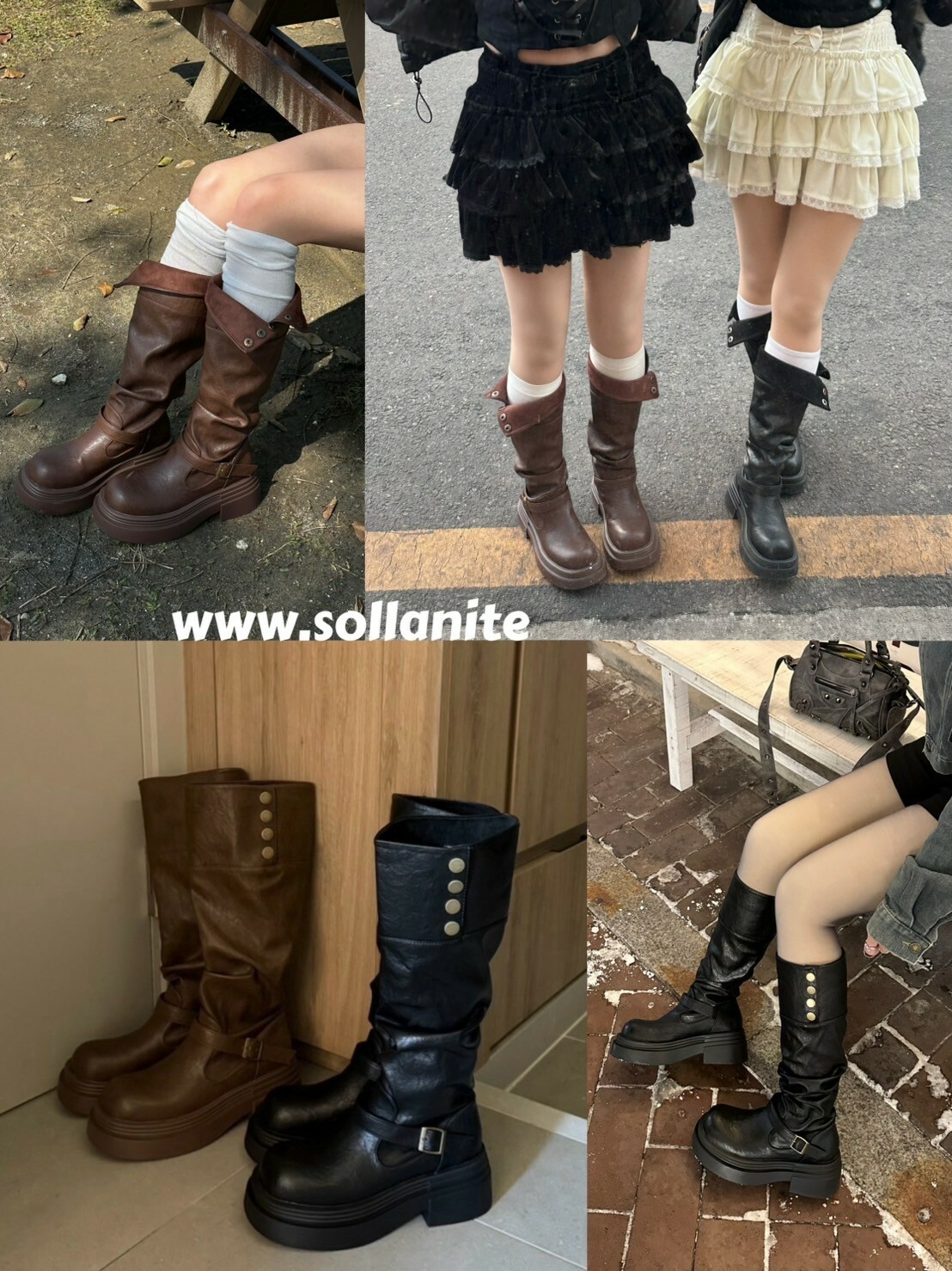 堆堆靴2.0 廢土風 多種穿法設計感長靴 2colors