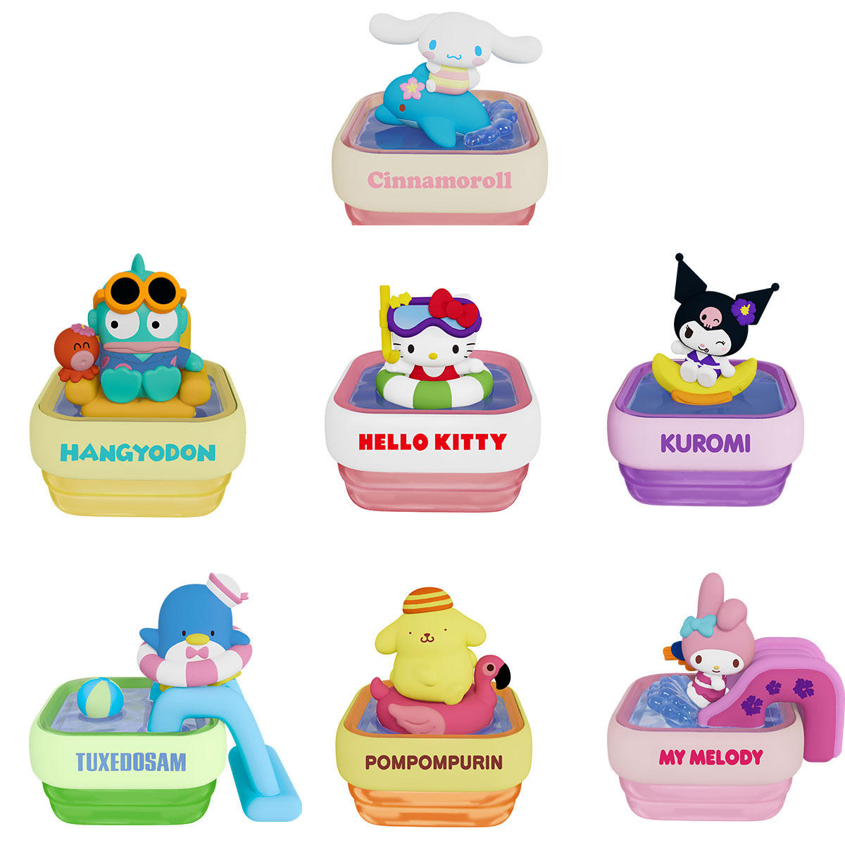 Sanrio characters 泳池派對擺設