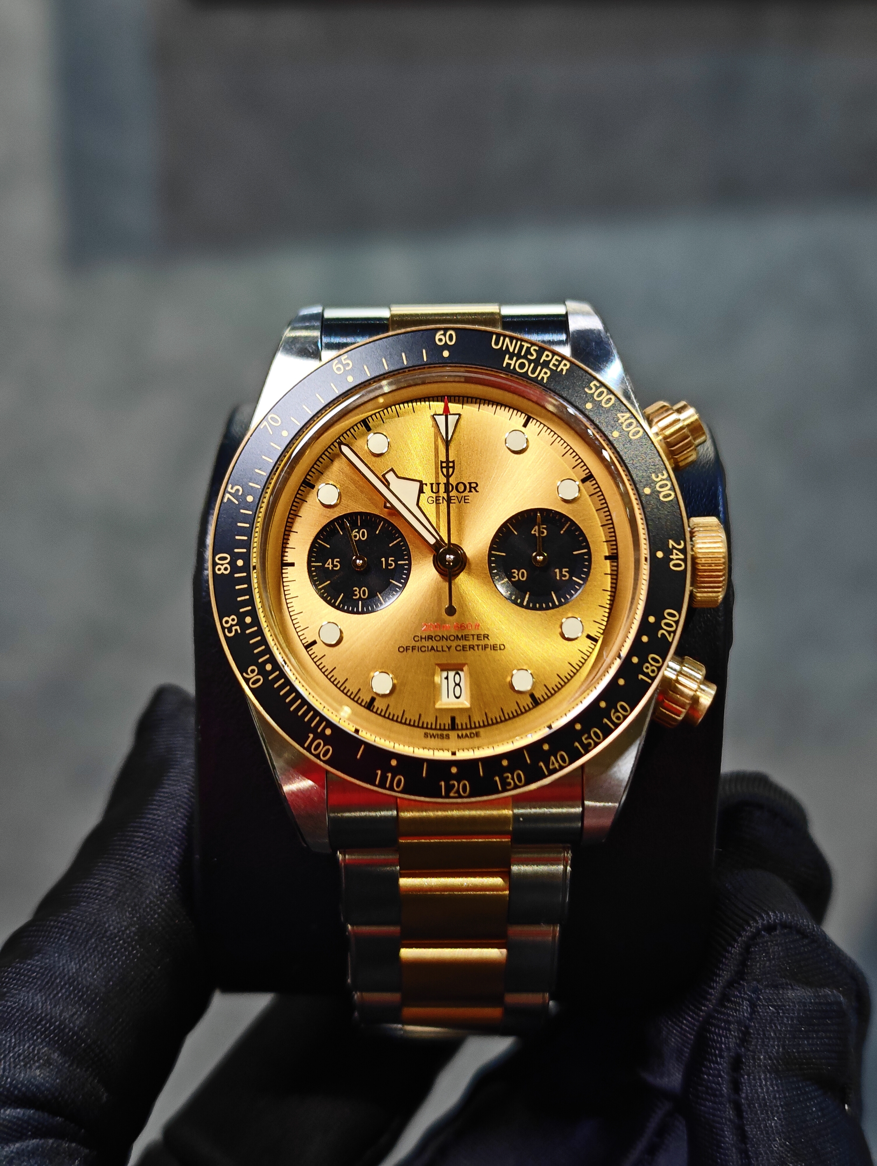 m79363n-0007 | TUDOR CHAMPAGNE BLACK BAY CHRONO S&G
