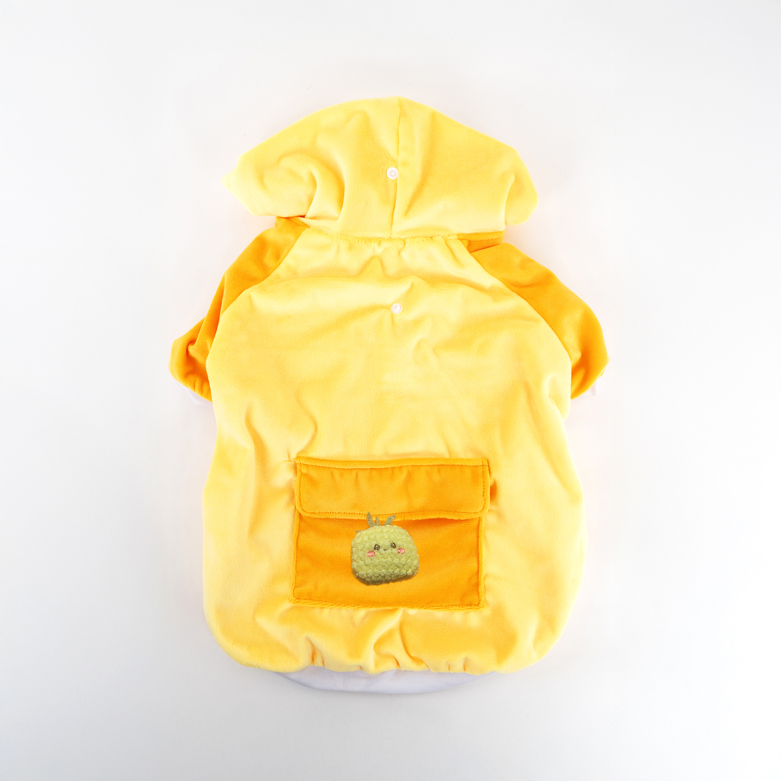Velvet Hoodie Jacket (Yellow)