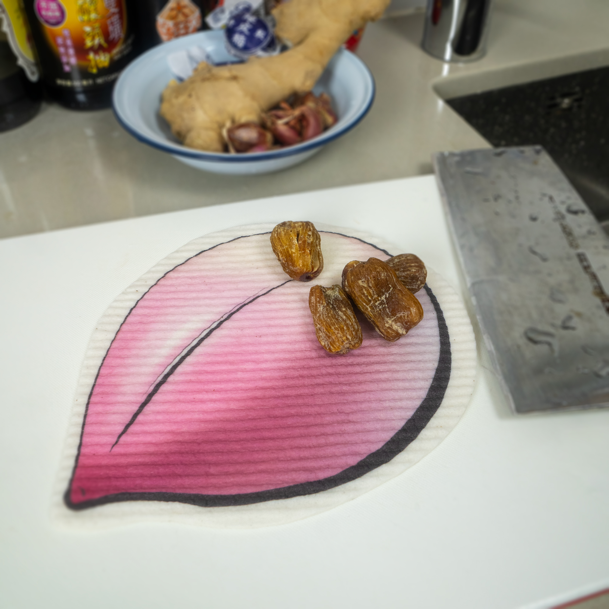 LEAFFY daichafan longevity bun eco friendly cellulose sponge cloth