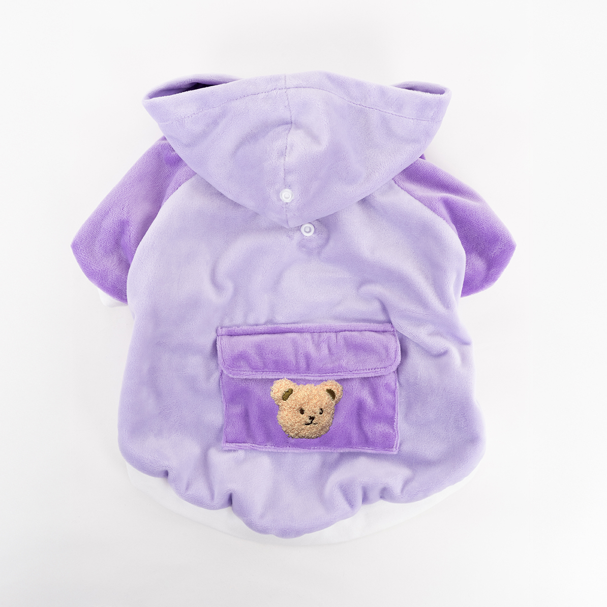 Velvet Hoodie Jacket (Purple)