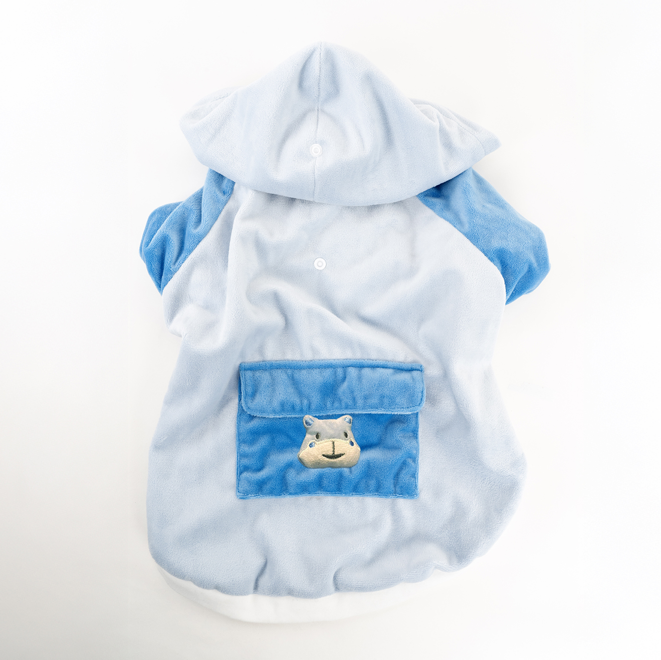 Velvet Hoodie Jacket (Blue)