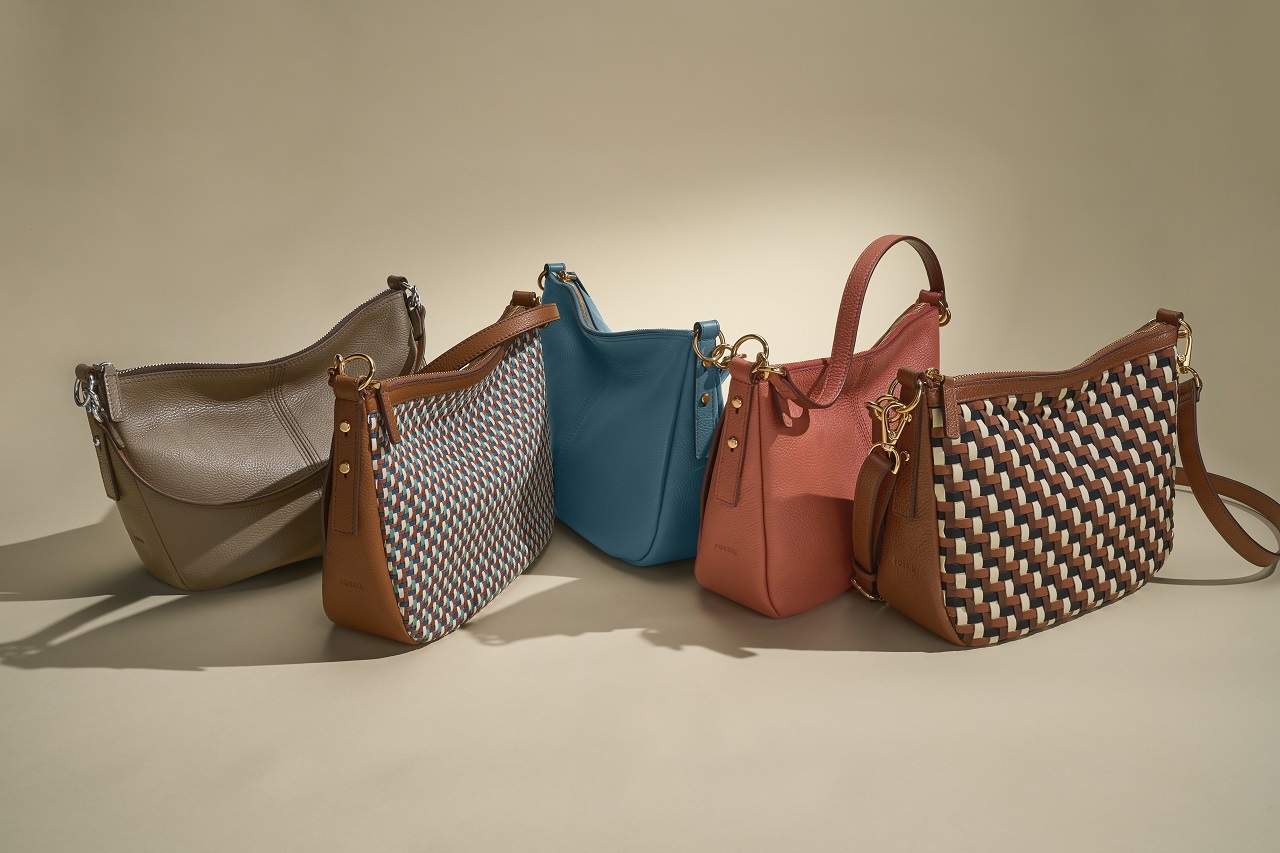 Fossil Jolie 真皮新月肩背斜背包，五種春季新色