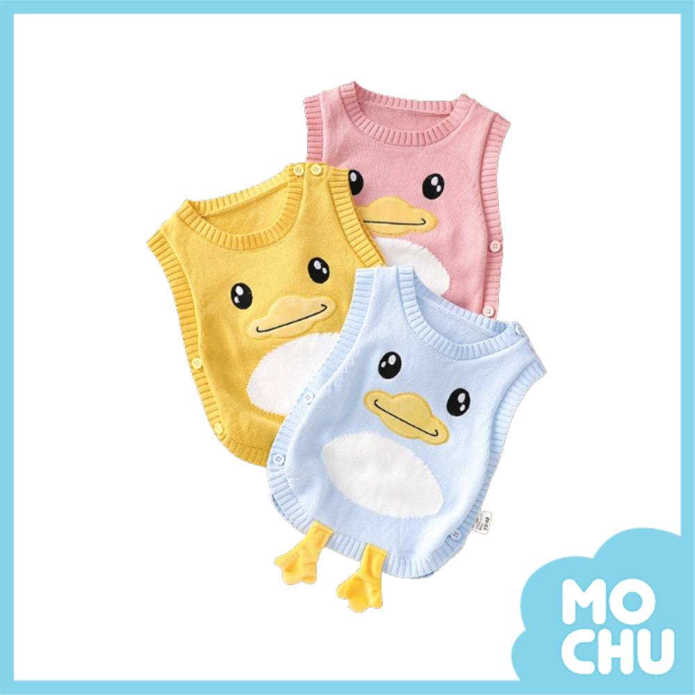 乖乖小鴨針織背心(三色)