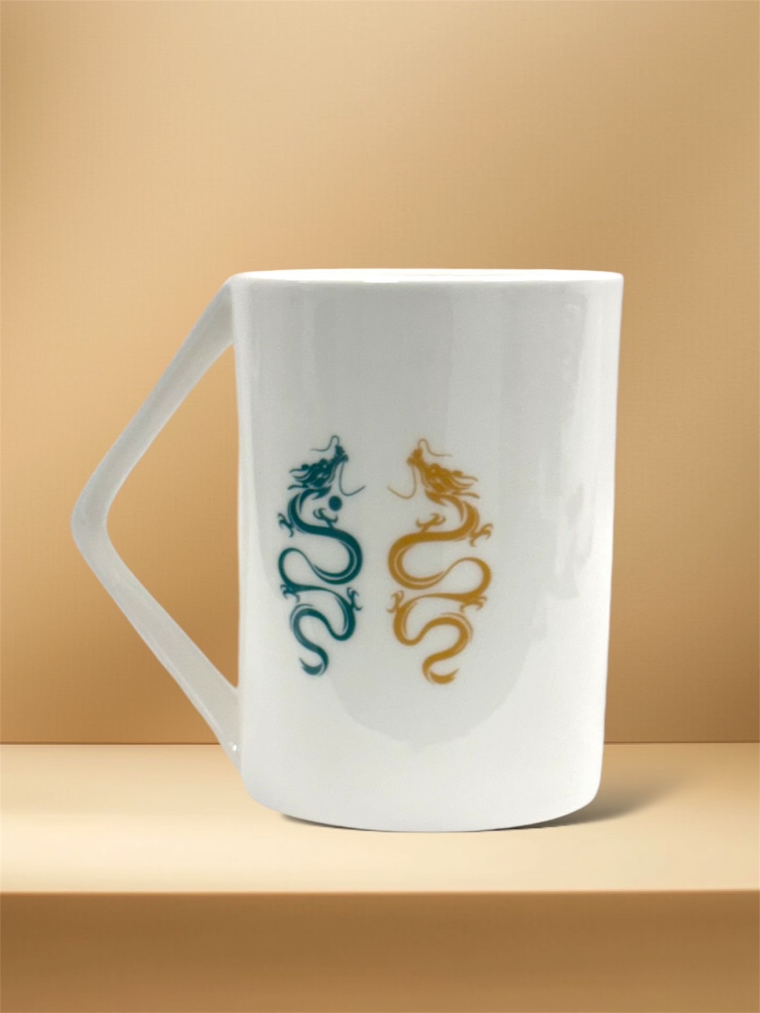圓山雙龍骨瓷馬克杯