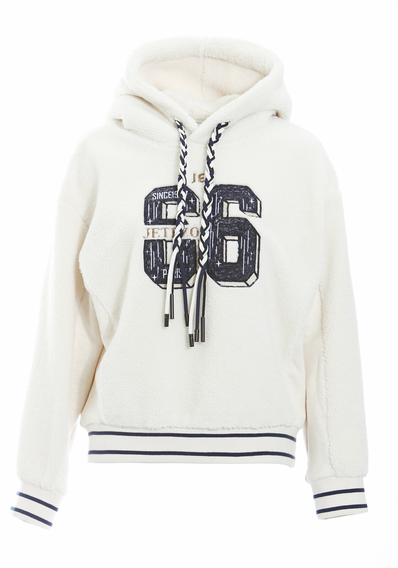 BD15352A1 暖絨學院 66 立體編織運動風連帽上衣